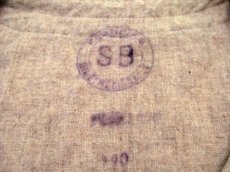 画像4: 1950's~ French Cotton / Wool Vest　size L  (表記無し) (4)