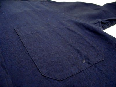 画像3: "Calvin Klein" Cotton L/S Shirts NAVY  size M - L  (表記 15)