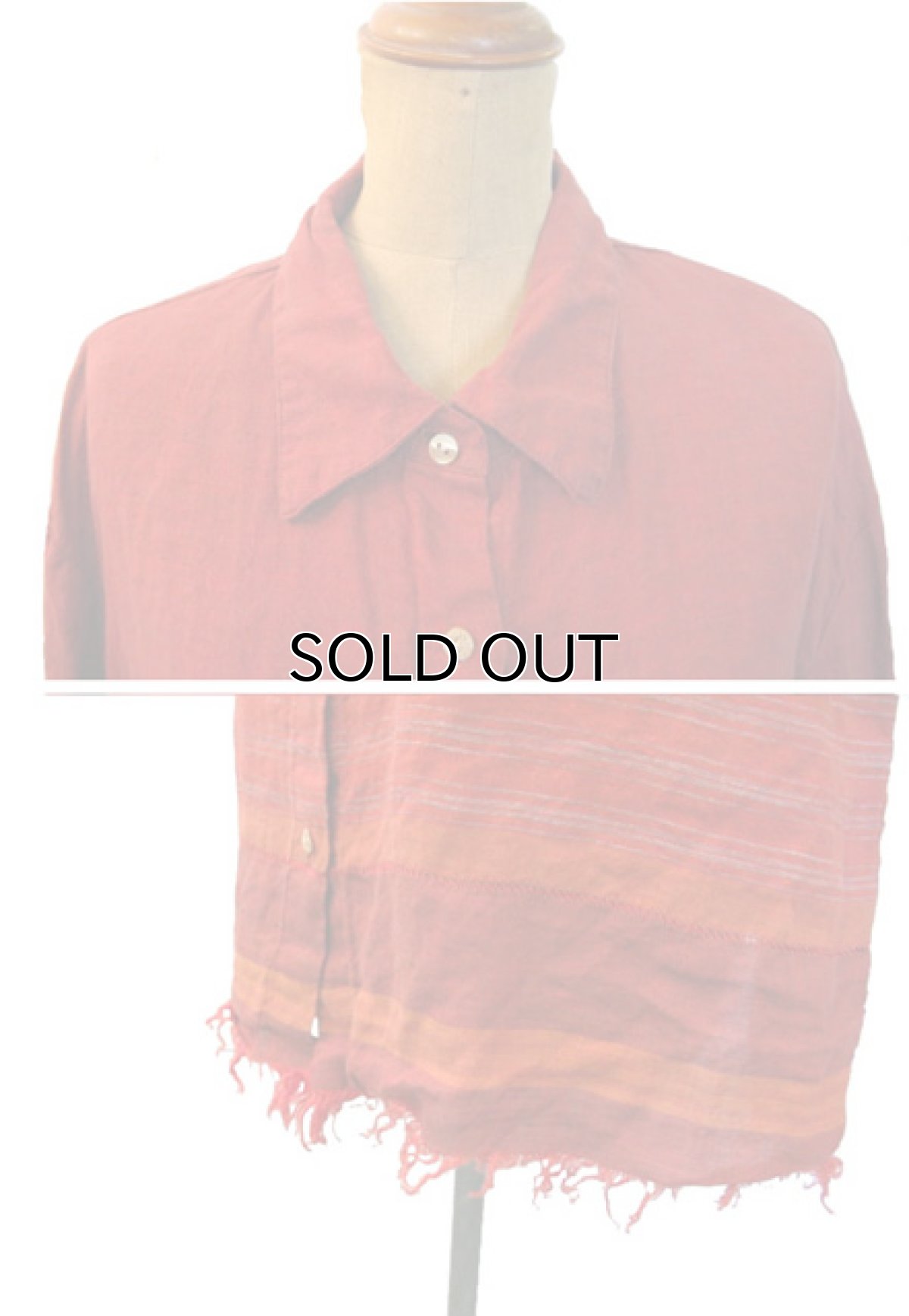 画像4: "Garnet Hill  L/S Design Linen Shirts  size M - L  (表記 18) (4)