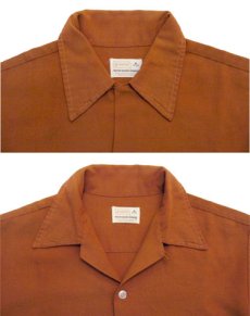 画像4: 1960's "BRENT"  Rayon L/S Embroidery Shirts  size M  (表記 M 15 - 15 1/2) (4)