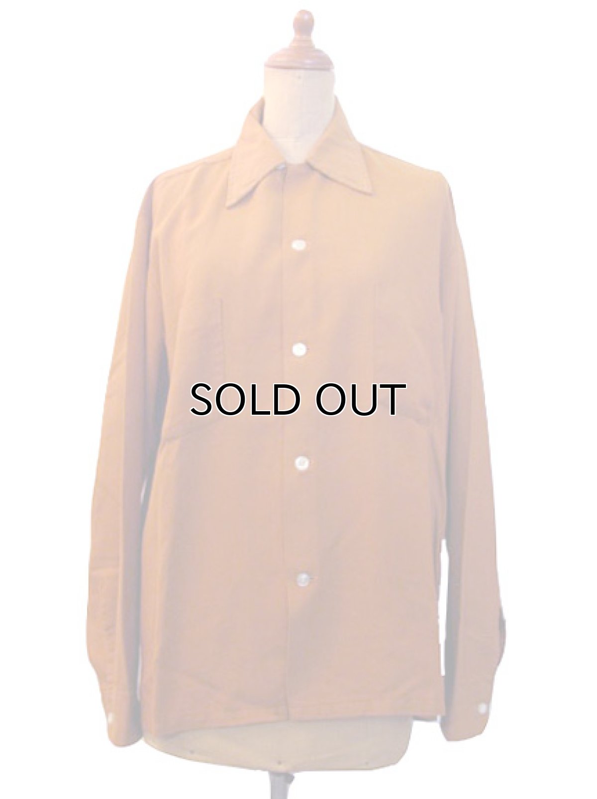 画像2: 1960's "BRENT"  Rayon L/S Embroidery Shirts  size M  (表記 M 15 - 15 1/2) (2)