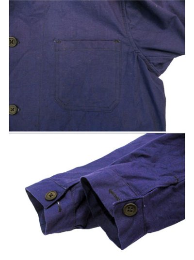 画像2: 1950's  French Linen / Cotton Work Jacket Dead Stock - one washed　size L (表記なし)