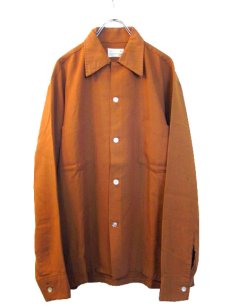 画像1: 1960's "BRENT"  Rayon L/S Embroidery Shirts  size M  (表記 M 15 - 15 1/2) (1)
