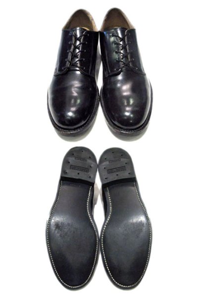 画像1: 1989's "US NAVY" Oxford Service Shoes　BLACK　size 8 1/2 N