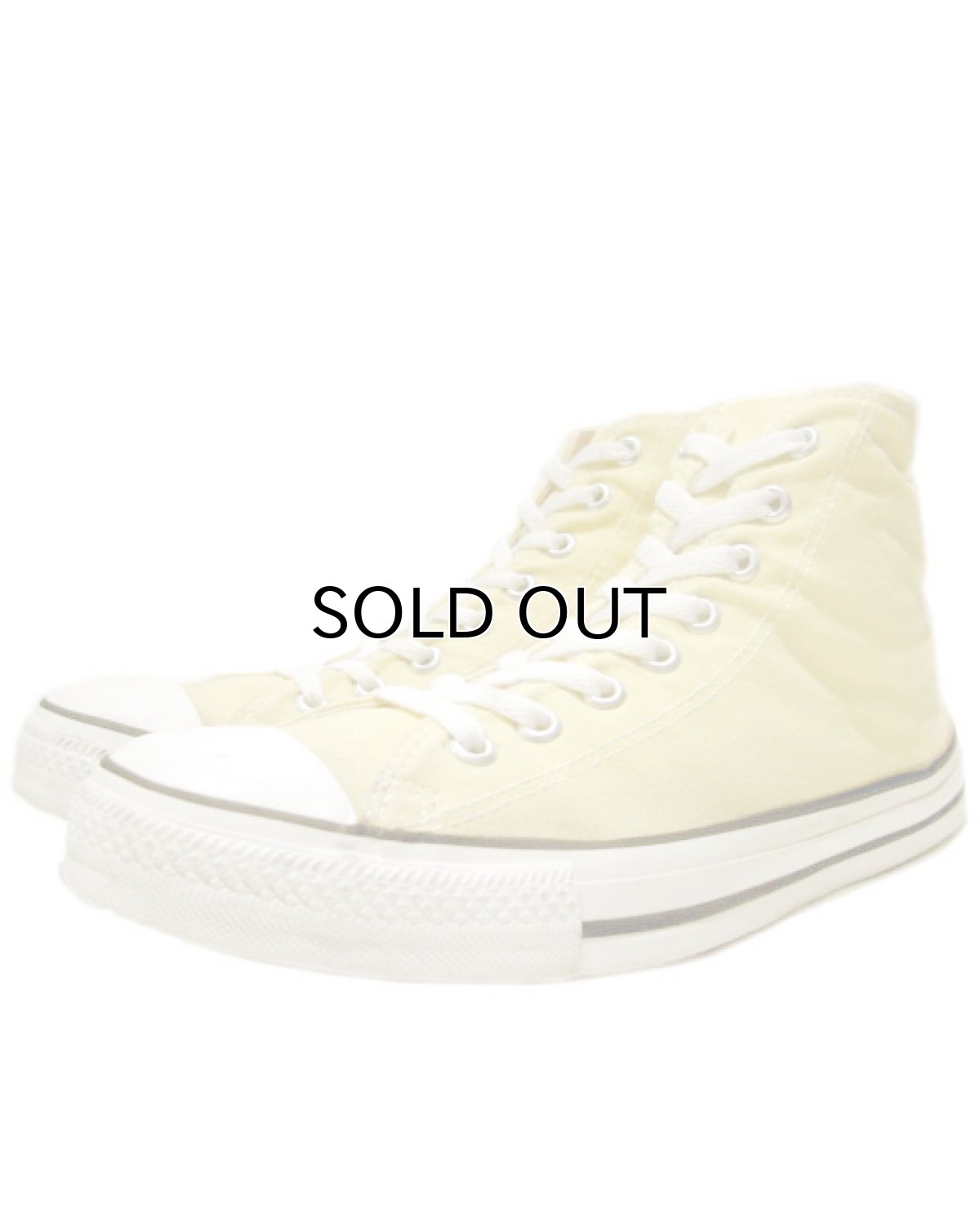 画像1: 1990's "CONVERSE" ALL STAR HI made in USA　LIGHT YELLOW 　size 10 (28.5cm) (1)