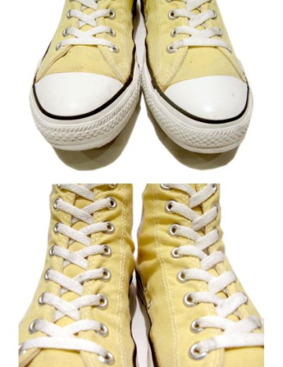 画像2: 1990's "CONVERSE" ALL STAR HI made in USA　LIGHT YELLOW 　size 10 (28.5cm)