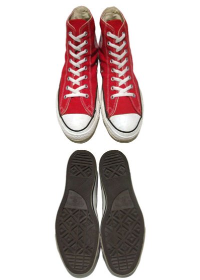 画像1: 1990's "CONVERSE" ALL STAR HI made in USA　RED 　size 11 (29.5cm)