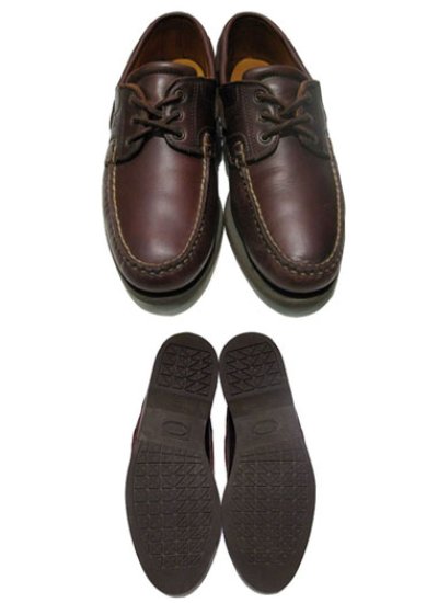画像1: ~1980's "Allen Edmonds" Leather Deck Shoes　BROWN　size 9 1/2 D