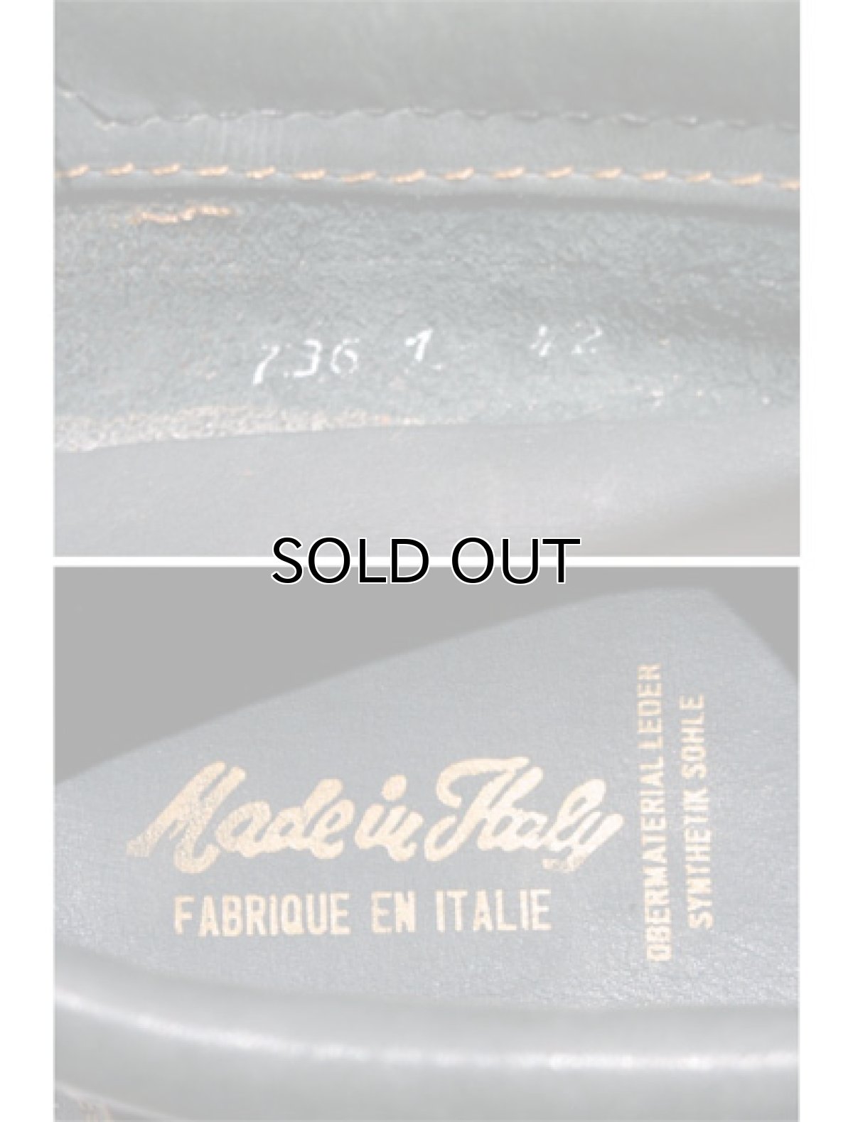 画像3: 1980's made in Italy Two-Tone Leather Deck Shoes　GREEN / BLACK　size 9 (3)