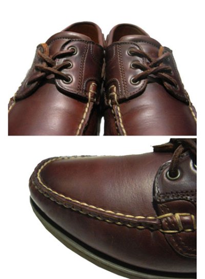 画像2: ~1980's "Allen Edmonds" Leather Deck Shoes　BROWN　size 9 1/2 D
