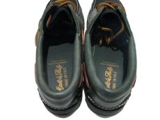 画像4: 1980's made in Italy Two-Tone Leather Deck Shoes　GREEN / BLACK　size 9 (4)