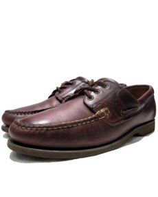 画像1: ~1980's "Allen Edmonds" Leather Deck Shoes　BROWN　size 9 1/2 D (1)