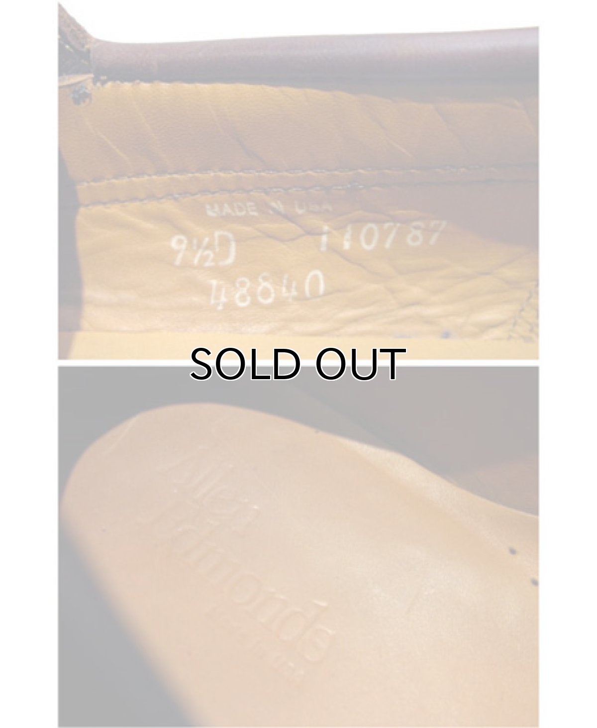 画像5: ~1980's "Allen Edmonds" Leather Deck Shoes　BROWN　size 9 1/2 D (5)