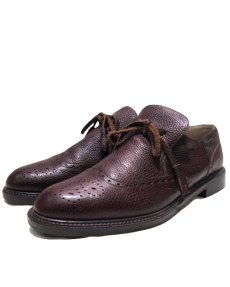 画像1: 1990's "Kenneth Cole" Design Leather Shoes　BROWN　size 25.5~26cm (表記 9 1/2) (1)