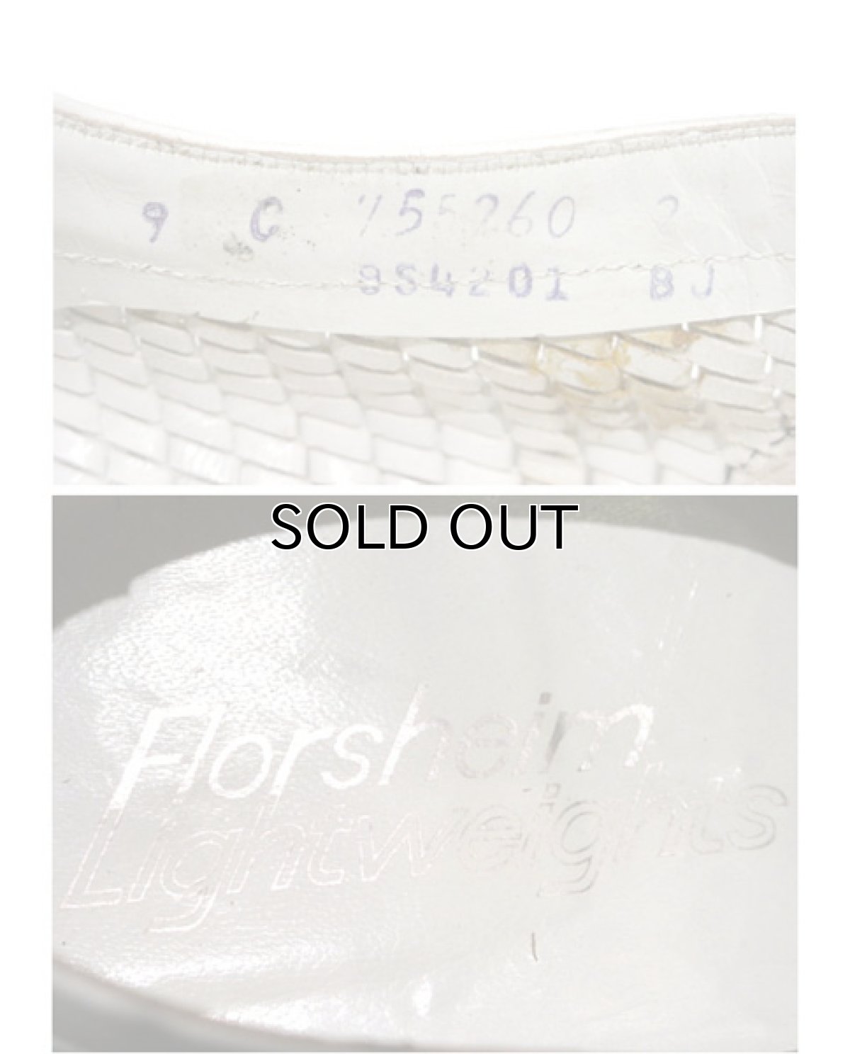 画像4: 1970's "Florsheim" Leather Mesh Shoes　WHITE　size 9C (4)