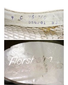 画像4: 1970's "Florsheim" Leather Mesh Shoes　WHITE　size 9C (4)