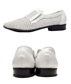 画像2: 1970's "Florsheim" Leather Mesh Shoes　WHITE　size 9C (2)