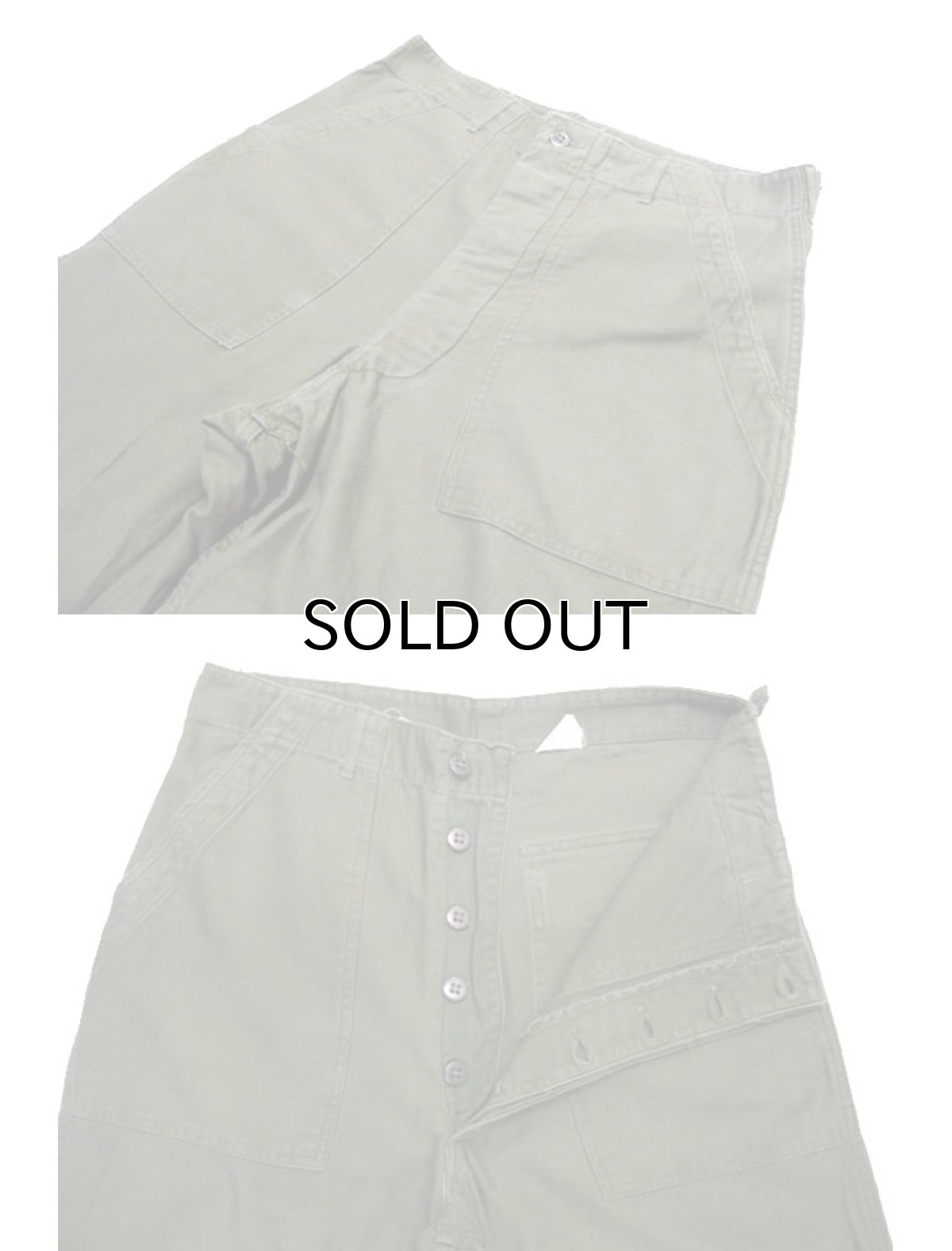 画像4: 1960's US Military Utility Baker Pants　size ~ w 33 inch (表記 Medium) (4)