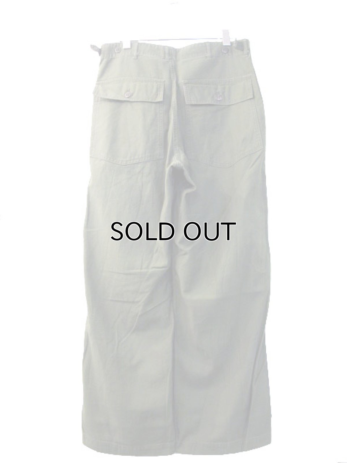 画像2: 1960's US Military Utility Baker Pants　size ~ w 33 inch (表記 Medium) (2)