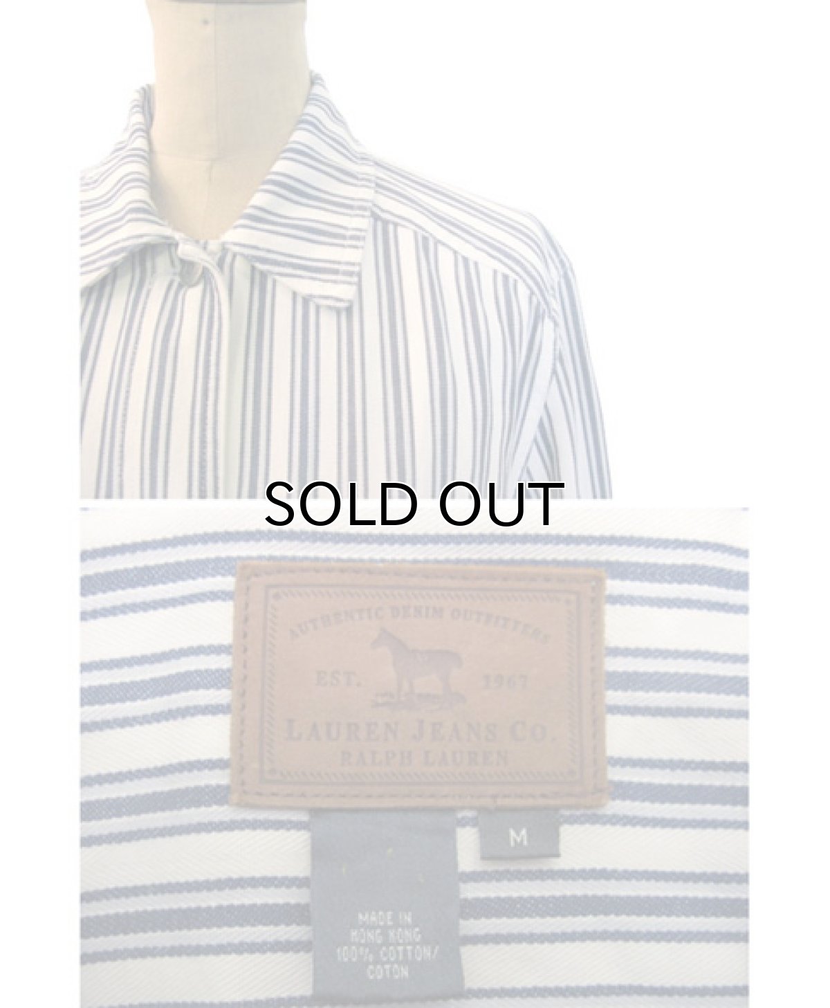 画像4: Ralph Lauren "LAUREN JEANS" Multi Stripe Coverall　size M (表記M) (4)