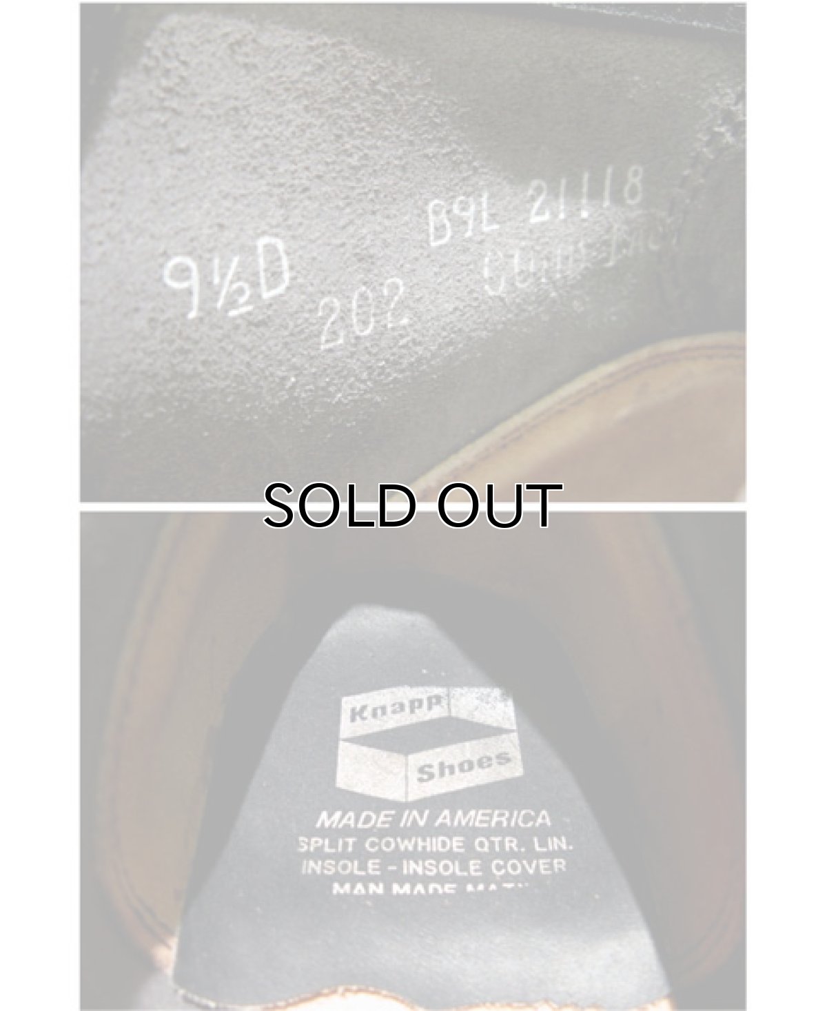 画像5: 1970's "KNAPP" Work Boots Dead Stock　BLACK　size 9 1/2 D (5)