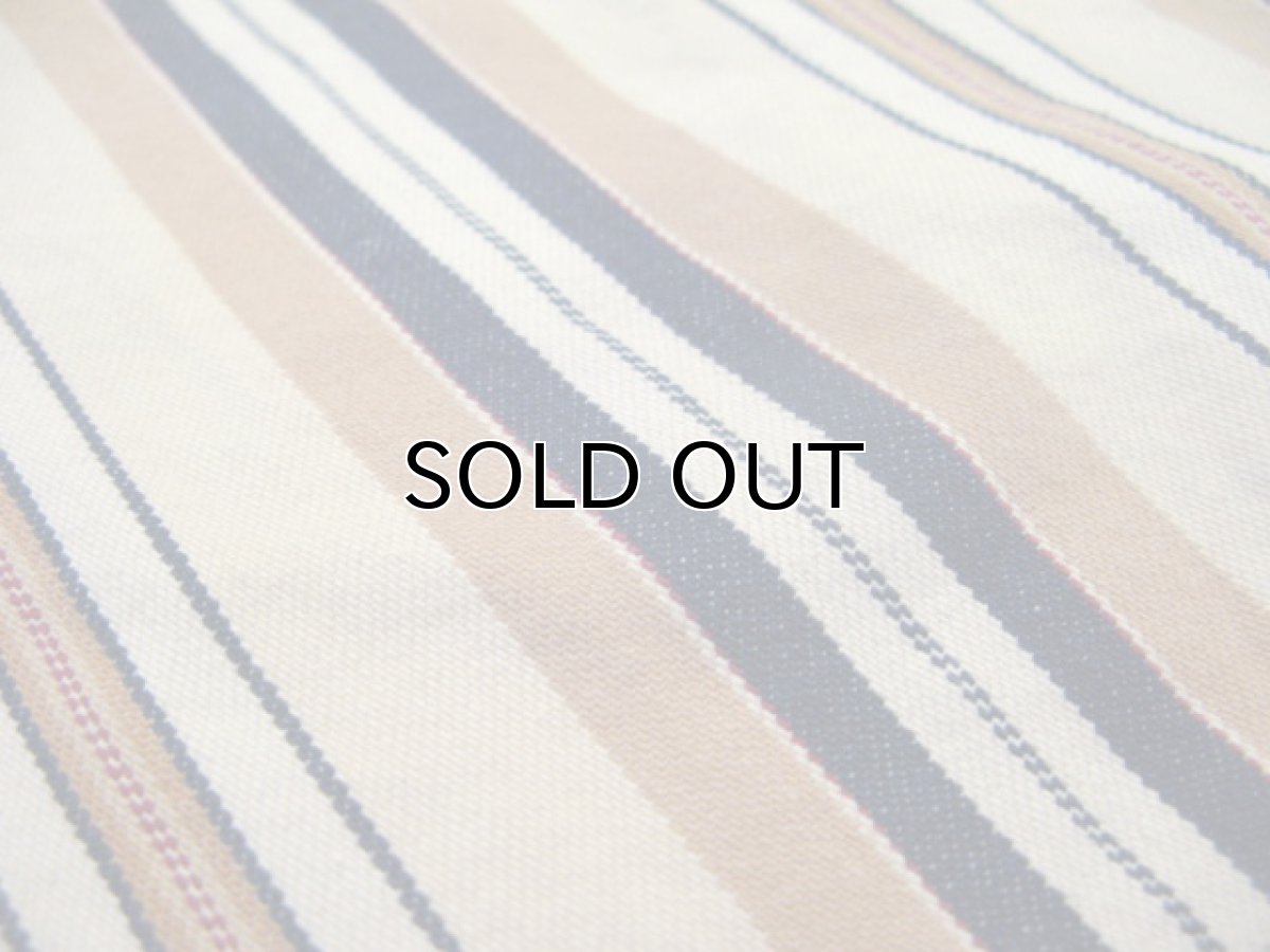 画像5: Ralph Lauren Multi Stripe Cotton Twill Coverall  Beige / Indigo / Red　size M - L (表記 M) (5)