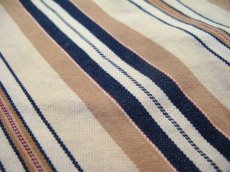 画像5: Ralph Lauren Multi Stripe Cotton Twill Coverall  Beige / Indigo / Red　size M - L (表記 M) (5)