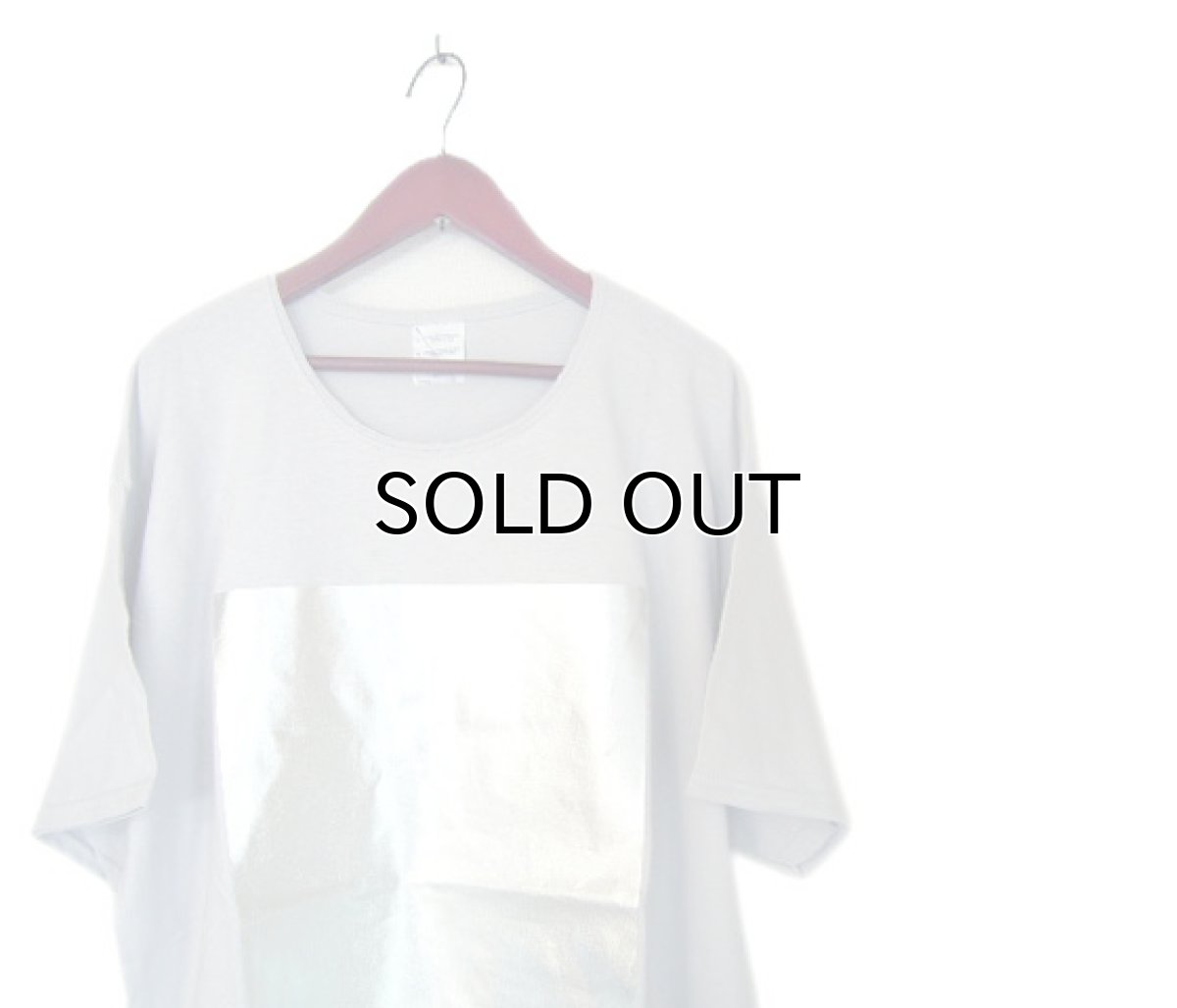 画像3: "ポエムのTee"  半袖ビッグT  " 四角 "  ICE GREY / SILVER size XXL (3)