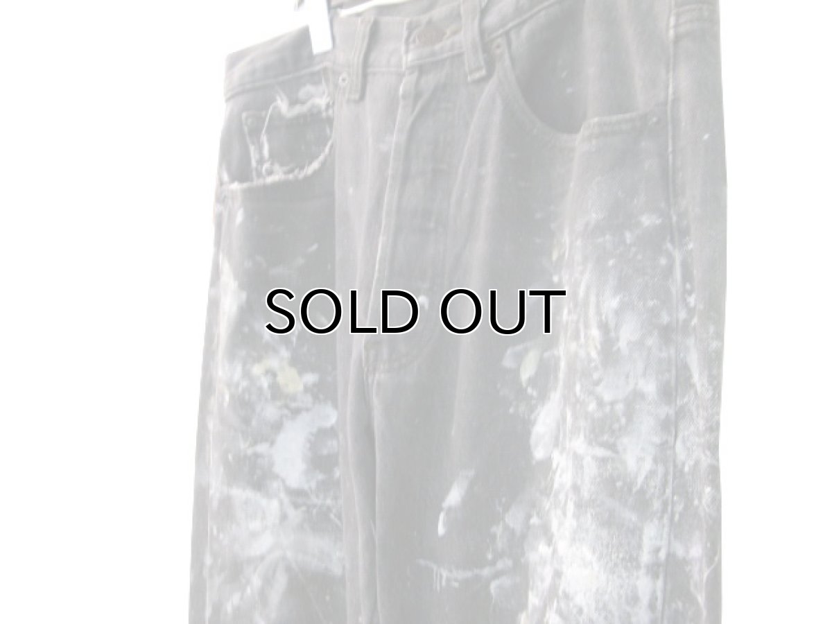 画像3: 1990's Levi's 501 Black Denim Paint Pants made in USA　size 31.5 inch (表記 31 x 30) (3)