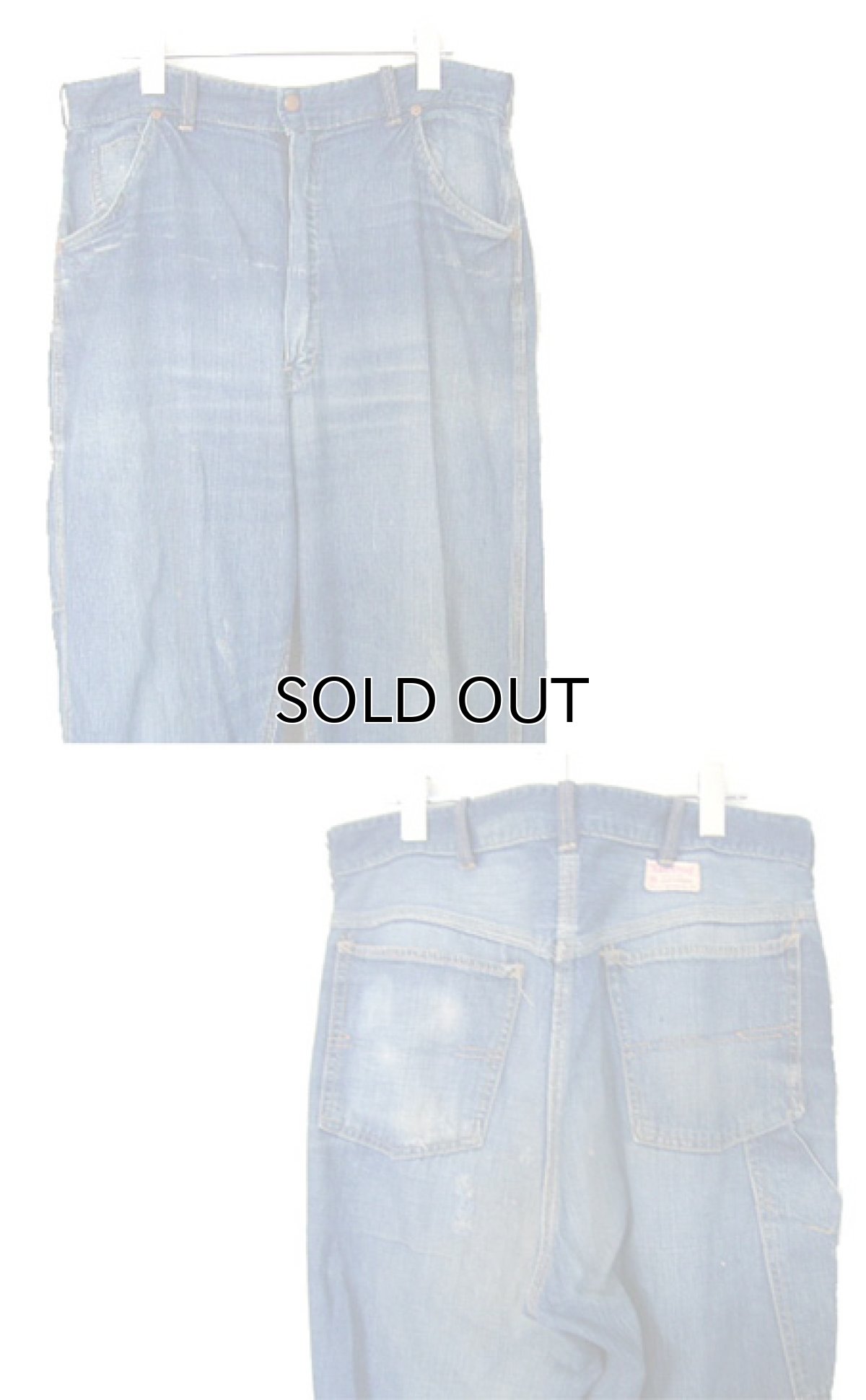 画像3: 1950's "Rail Chief" Denim Painter Pants　size w 34.5 inch (表記 なし) (3)