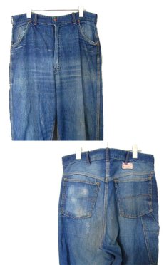 画像3: 1950's "Rail Chief" Denim Painter Pants　size w 34.5 inch (表記 なし) (3)