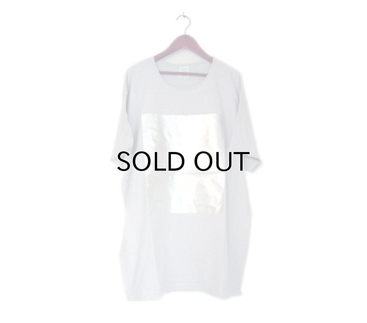 画像4: "ポエムのTee"  半袖ビッグT  " 四角 "  ICE GREY / SILVER size XXL (4)