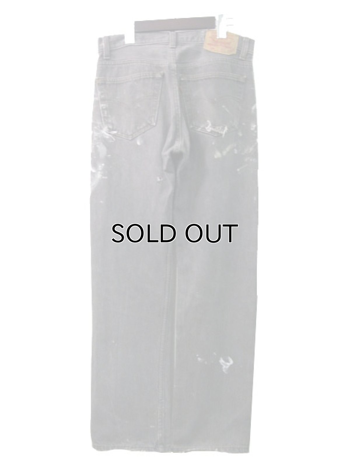 画像2: 1990's Levi's 501 Black Denim Paint Pants made in USA　size 31.5 inch (表記 31 x 30) (2)