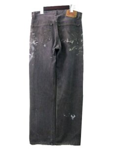 画像2: 1990's Levi's 501 Black Denim Paint Pants made in USA　size 31.5 inch (表記 31 x 30) (2)