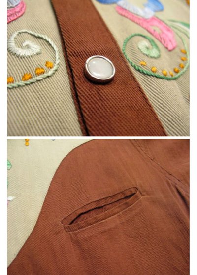 画像3: 1970's Embroidery Western Shirts　size S - M  (表記 無し)