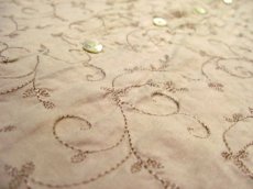 画像5: ~00's "CHICO'S DESIGN"  Silk / Linen Embroidery Shirts　ベージュ　size M  (表記 2) (5)