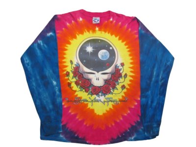 画像1: 1992's "THE GRATEFUL DEAD"  Tye-Dye L/S T-Shirts   タイダイ　size XL   (表記 XL )