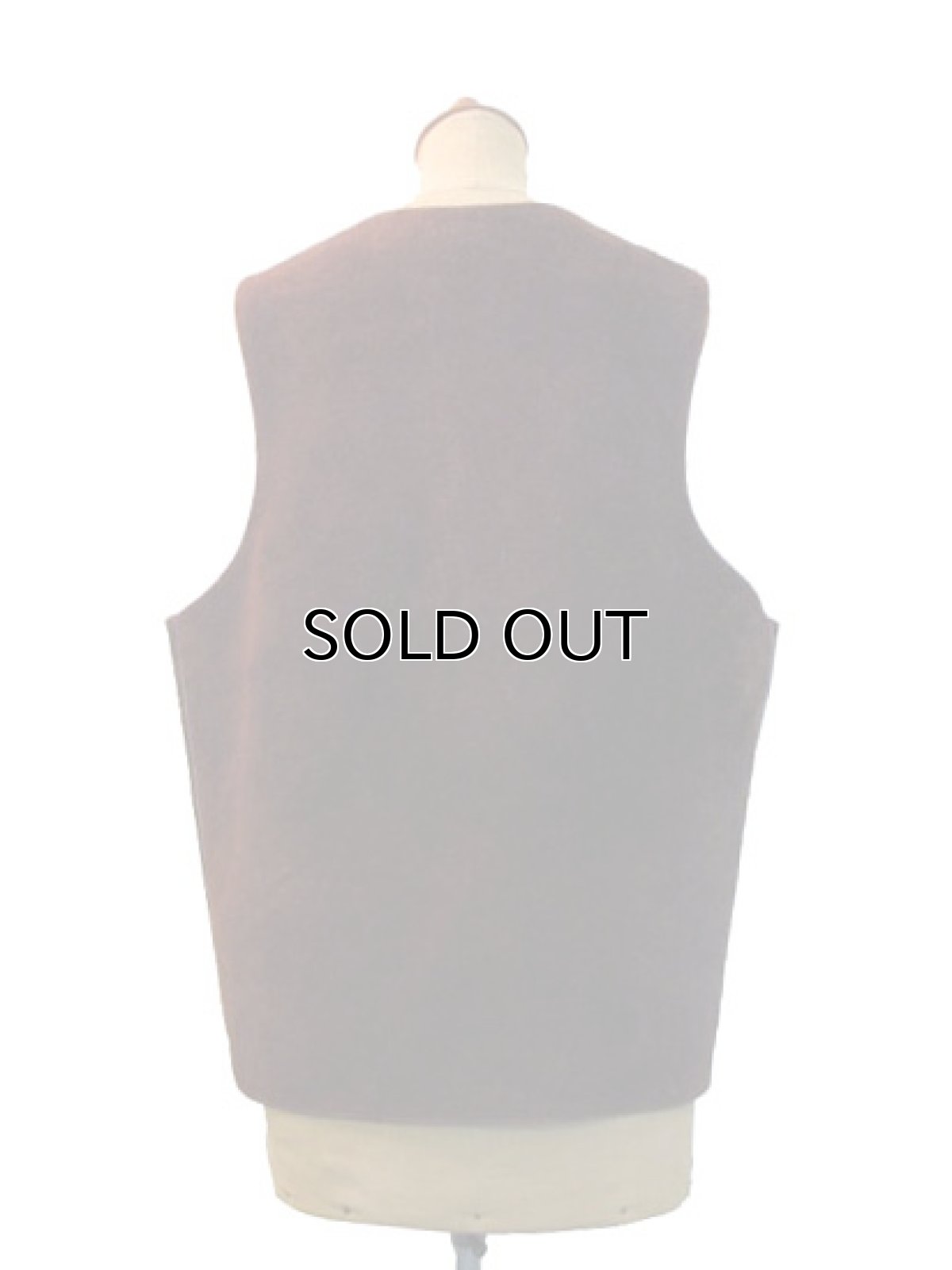 画像3: 1970's Suede Leather Vest  Brown　size L  (表記 無し) (3)