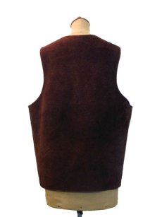 画像3: 1970's Suede Leather Vest  Brown　size L  (表記 無し) (3)