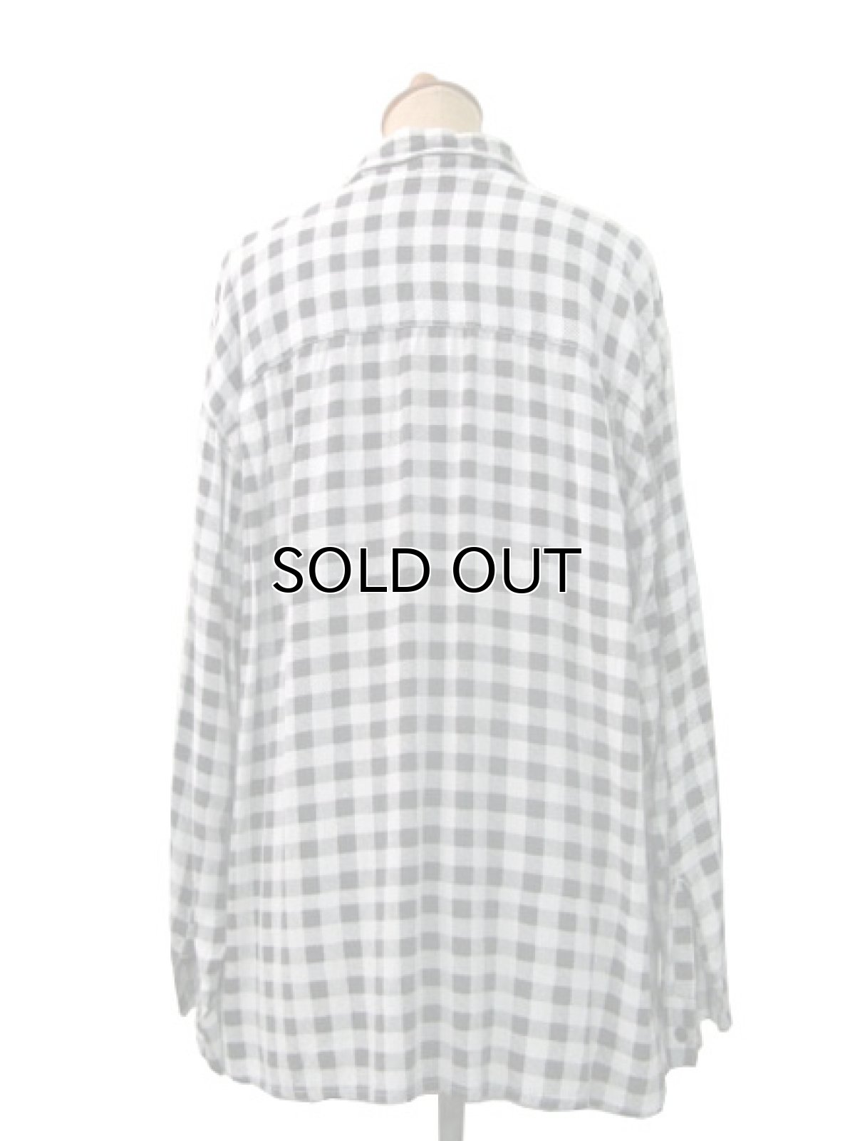画像3: "MONALISA"  Rayon Check Design Shirts  Black / White size   (表記 ) (3)