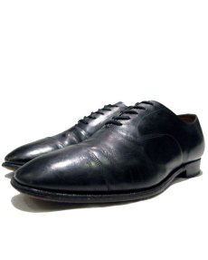 画像1: OLD "Church's"　Straight Tip Leather Shoes made in England　BLACK　 size 7 E  ( 25-25.5 cm ) (1)