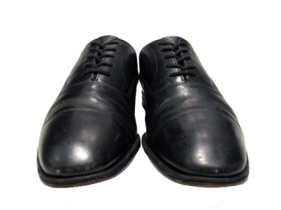 画像2: OLD "Church's"　Straight Tip Leather Shoes made in England　BLACK　 size 7 E  ( 25-25.5 cm )