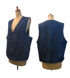 画像3: 1970's "LEVI'S" Reversible Vest　Big "E"　DENIM / STRIPE　size L  (表記 無し) (3)