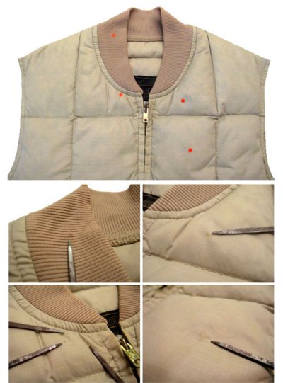 画像2: 1980's "Eddie Bauer" Goose Down Vest  BEIGE　size M  (表記 無し)