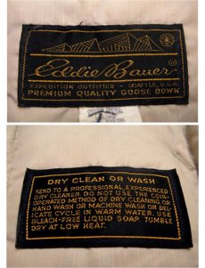 画像4: 1980's "Eddie Bauer" Goose Down Vest  BEIGE　size M  (表記 無し) (4)