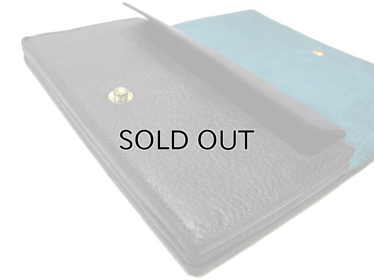 画像5: "JUTTA NEUMANN" Leather Wallet "the Waiter's Wallet"  color : BLACK / EMERALD  財布 ONE SIZE (5)