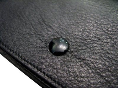 画像2: "JUTTA NEUMANN" Leather Wallet "the Waiter's Wallet"  color : BLACK / EMERALD  財布 ONE SIZE