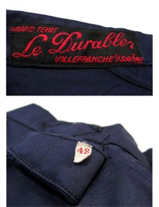画像3: 1930~40's French Blue Moleskin Work Trousers　size w 30 ~ 31.5 inch (表記 42) (3)