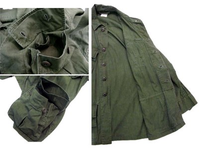 画像2: 1967's US Military Cotton / Poplin Tropical Jacket　size 表記 X-Small - Regular