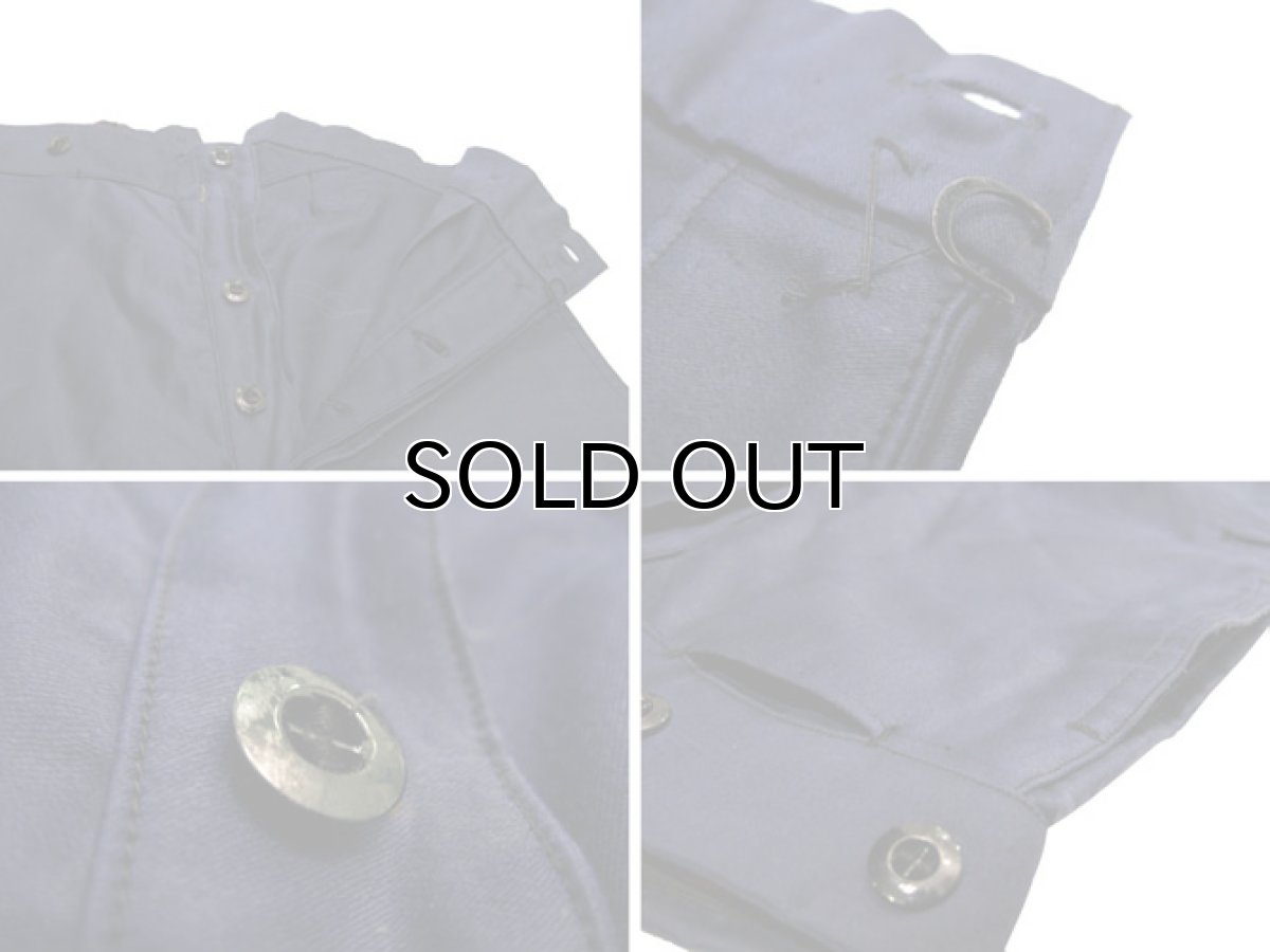 画像4: 1930~40's French Blue Moleskin Work Trousers　size w 30 ~ 31.5 inch (表記 42) (4)